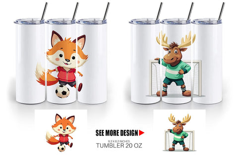 Tumbler Zoo Football Team Sublimation artnoy 