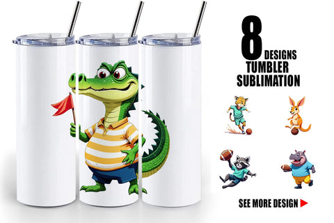 Tumbler Zoo Football Team Sublimation artnoy 