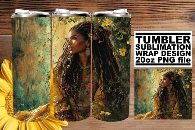 Tumblers That Empower - African American Art Sublimation afrosvg 