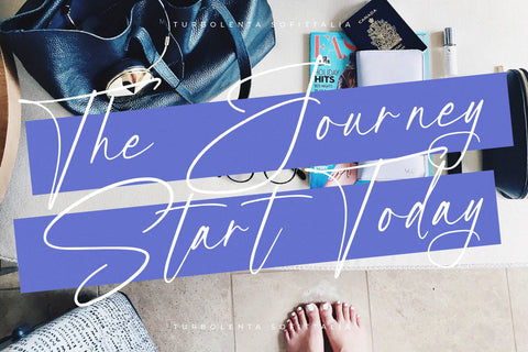 Turbolenta Sofittalia - Modern Calligraphy Font Font Letterena Studios 