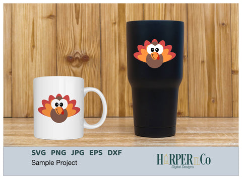 Turkey Big Eye SVG PNG Cut EPS File SVG HarperNCo 