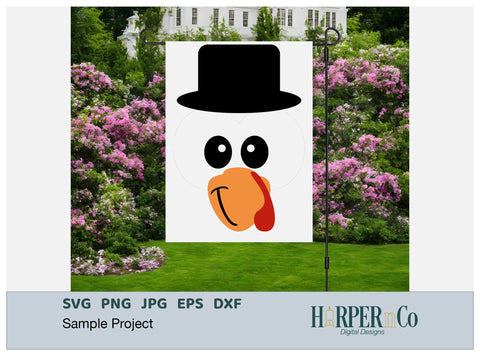 Turkey Face SVG PNG Cut EPS File SVG HarperNCo 