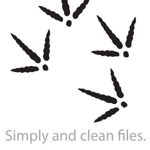 Turkey Footprint or Track SVG TribaliumArtSF 