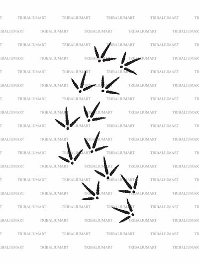 Turkey Footprint or Track SVG TribaliumArtSF 