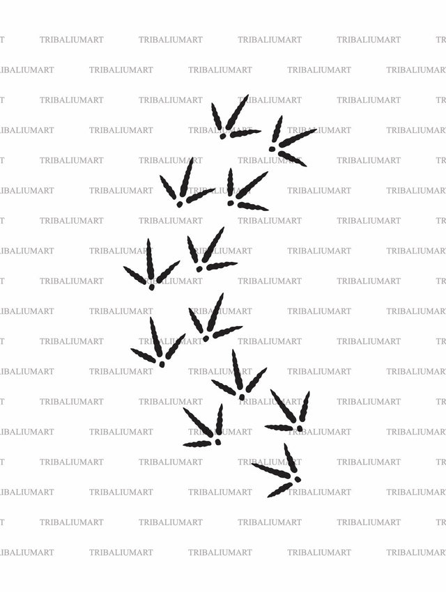 Turkey Footprint or Track SVG TribaliumArtSF 