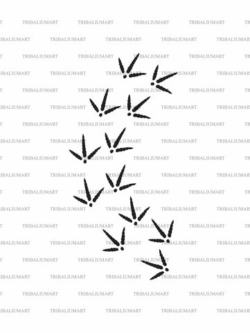 Turkey Footprint or Track SVG TribaliumArtSF 