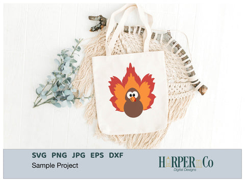 Turkey Leaves SVG PNG Cut EPS File SVG HarperNCo 