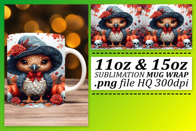 Turkey Mug Wrap Fall Design for 11oz/15oz Sublimation Sublimation afrosvg 