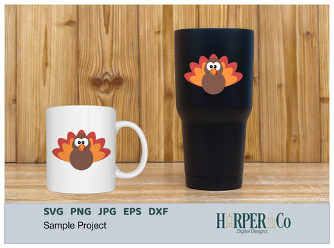 Turkey SVG PNG Cut EPS File SVG HarperNCo 