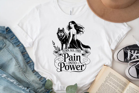 Turn all this pain into power SVG Angelina750 