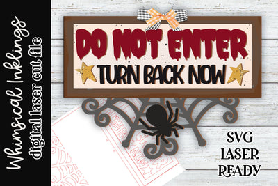 Turn Back Now SVG sign SVG Whimsical Inklings 