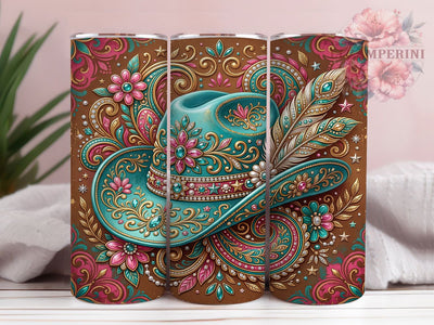 Turquoise Cowboy Hat 20oz Tumbler, Turquoise Cowboy Hat, Cowboy Hat Tumbler, Turquoise Hat PNG, Cowboy Hat PNG, Western Tumbler Wrap, Turquoise Western, 20oz Tumbler Wrap Sublimation Li Zamperini 