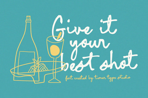 Turquoise Kimono - Handbrushed Script Font Font Timur type 