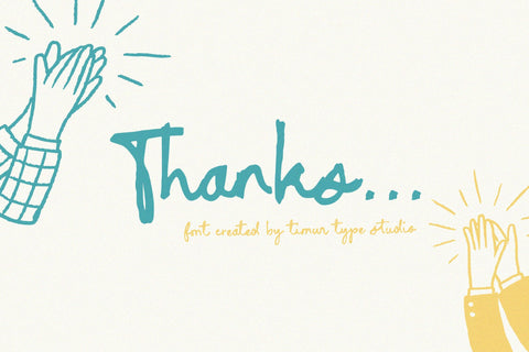 Turquoise Kimono - Handbrushed Script Font Font Timur type 
