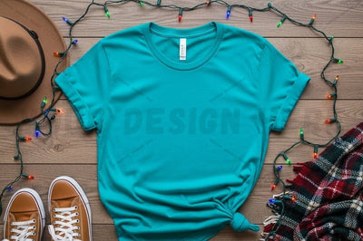 Turquoise t-shirt mockup design Mock Up Photo Designangry 