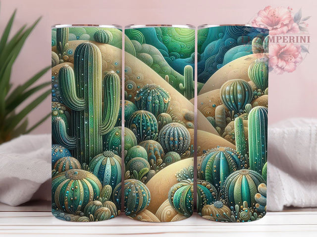 Turquoise Western Cactus Tumbler, Turquoise Rhinestone Tumbler, Stylish 20oz Wrap, Sublimation Design, Trendy Gift Idea, Country Cactus Wrap, Rustic Western Tumbler Sublimation Li Zamperini 