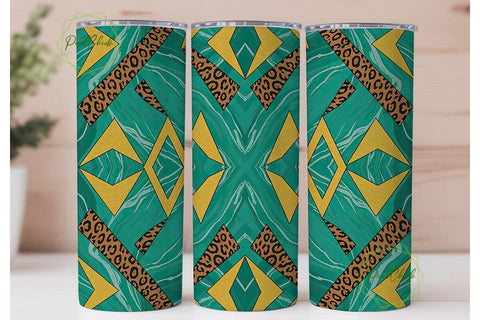 Turquoise Western Marble 20oz Tumbler Sublimation PixelChick 