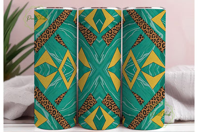 Turquoise Western Marble 20oz Tumbler Sublimation PixelChick 