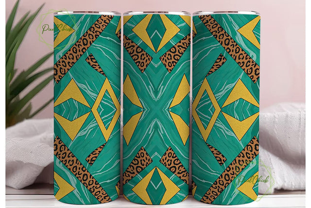 Turquoise Western Marble 20oz Tumbler Sublimation PixelChick 