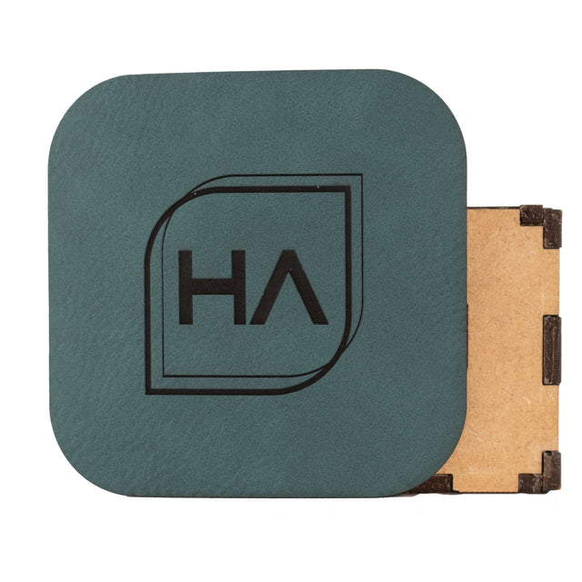 Turquoise/Black Leatherette Sheet Physical Houston Acrylic 