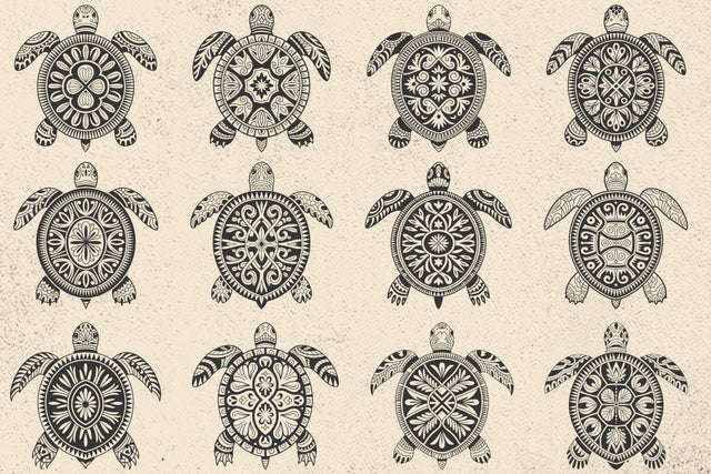 Turtle Mandala SVG Sea Turtle Zentangle Clipart SVG DesignDestine 