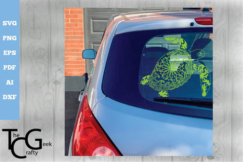 Turtle Mandala SVG SVG The Crafty Geek 
