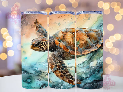 Turtle Tumbler, Glitter turtle Skinny Tumbler, Turtle 20 oz Skinny Tumbler Sublimation Design, Design Instant Digital Download Sublimation SvggirlplusArt 