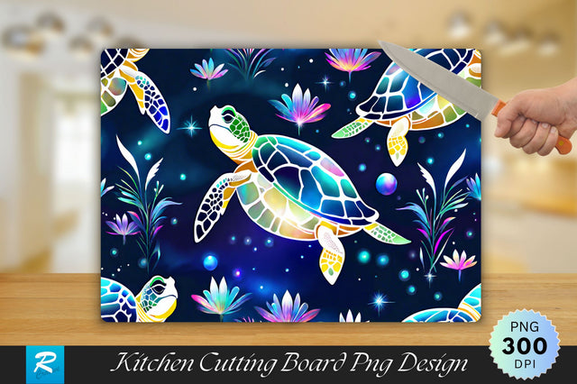 Turtles Cutting Board Sublimation Regulrcrative 