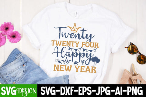 Twenty Twenty Four Happy New Year SVG Cut File, Twenty Twenty Four Happy New Year SVG Design , 2024 Sublimation Design, New Year 2024 SVG Cut File, 2024 New Year SVG bundle,New Year SVG Design 2024 SVG BlackCatsMedia 