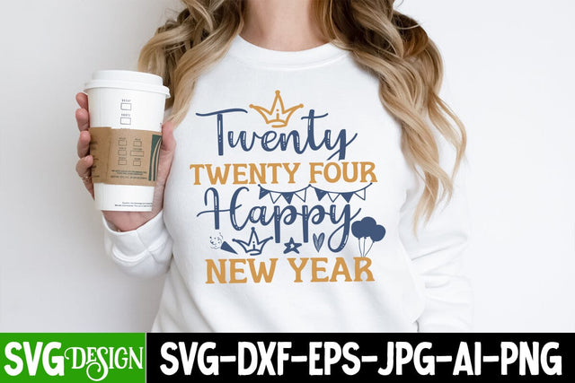 Twenty Twenty Four Happy New Year SVG Cut File, Twenty Twenty Four Happy New Year SVG Design , 2024 Sublimation Design, New Year 2024 SVG Cut File, 2024 New Year SVG bundle,New Year SVG Design 2024 SVG BlackCatsMedia 