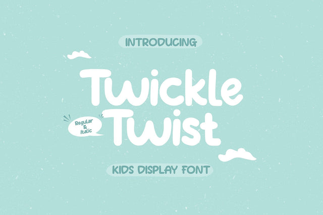Twickel Twist - Kids Handwritten Font Font Mozzatype 