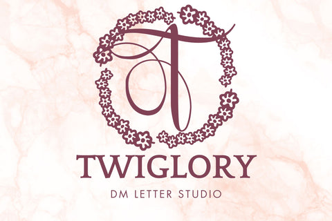 Twiglory Monogram Font Dm Letter Studio 