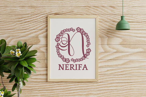 Twiglory Monogram Font Dm Letter Studio 