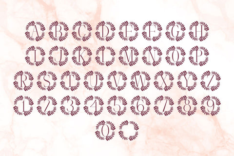 Twiglory Monogram Font Dm Letter Studio 