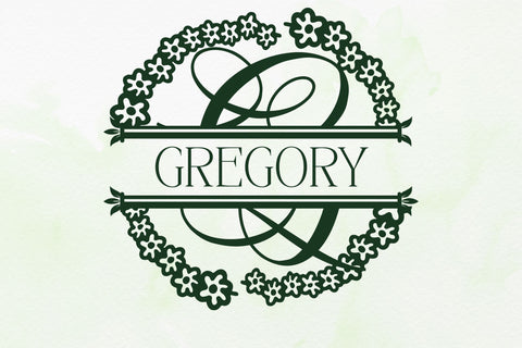 Twiglory Split Monogram Font Dm Letter Studio 