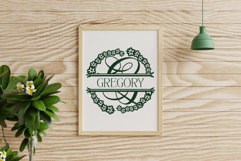 Twiglory Split Monogram Font Dm Letter Studio 