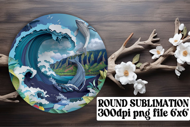 Twilight Elegance: 3D Sun Circle Sublimation Bundle Sublimation afrosvg 