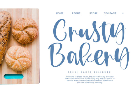 Twilight Heaven - Handwritten Script Font Font Letterena Studios 