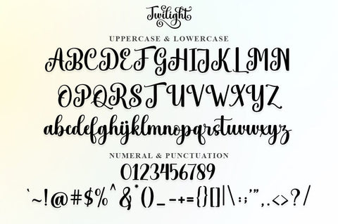 Twilight Script Font Rotterlab studio 