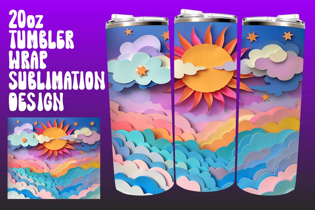 Twilight Skyline Tumbler Sublimation Gallery Sublimation afrosvg 