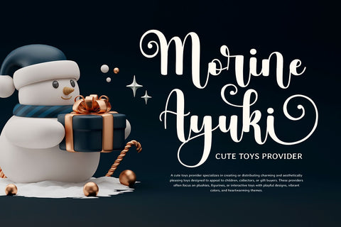 Twinkle Christmas Font Mozarella 