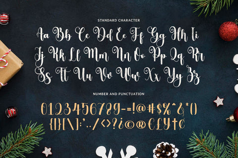 Twinkle Christmas Font Mozarella 