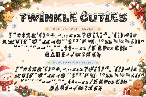 Twinkle Cuties Font Prasetya Letter 
