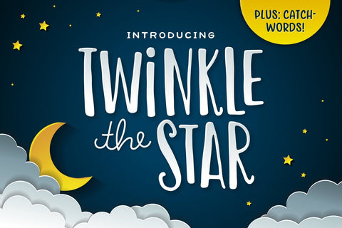 Twinkle the Star Font Font Denise Chandler 