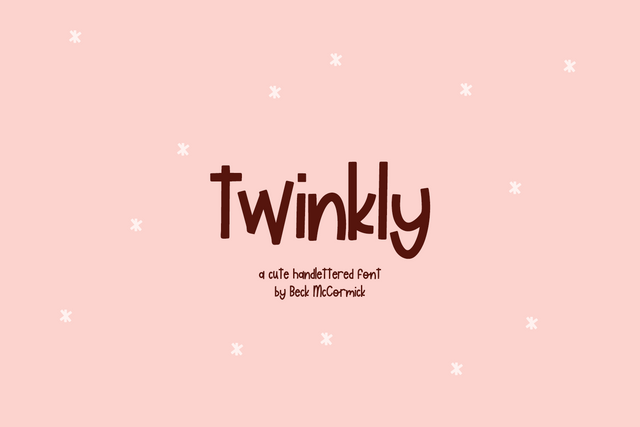 Twinkly Semi-Script Font Font Beck McCormick 