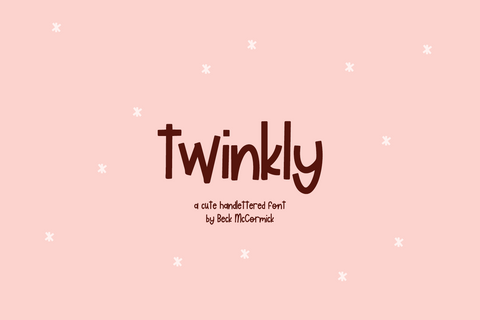 Twinkly Semi-Script Font Font Beck McCormick 
