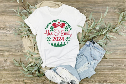 Twins first christmas alex & emily 2024 SVG Angelina750 