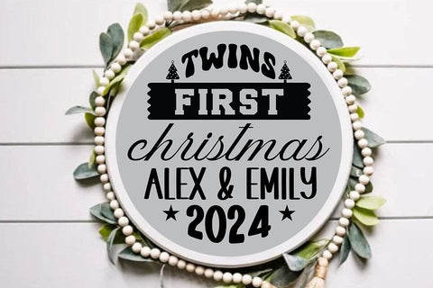 Twins first christmas alex & emily 2024 SVG Angelina750 