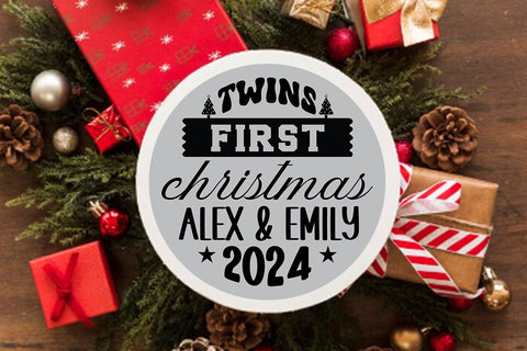 Twins first christmas alex & emily 2024 SVG Angelina750 