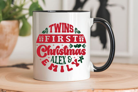 Twins first christmas alex & emily SVG Angelina750 